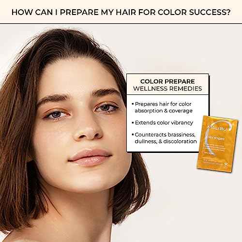 Malibu C Color Prepare Wellness Hair Remedy - Extends Hair Color Vibrancy & Counteracts Discoloration, Dullness & Brassiness - Made with a Blend of Antioxidants