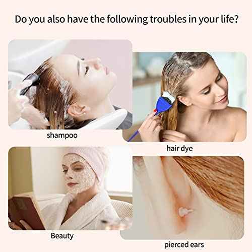 200 Pack Shower, Bathing,Ear Covers Clear Disposable Ear Protectors Waterproof Ear Covers for Hair Dye,Waterproof Plastic Ear Shower Caps