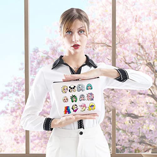 GJTIM Singer Makeup Bag Album Inspired Gift Singer Fan Club Member Zipper Pouch Singer Merchandise Gift for Fan (SInger Character Bag)