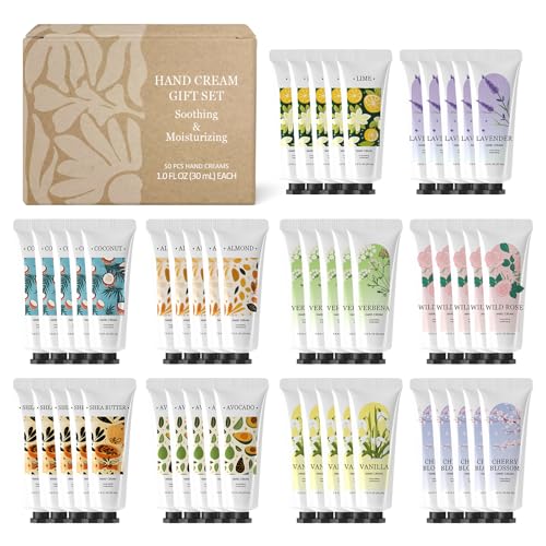 Green Canyon Spa 50 Pack Hand Lotion Bulk Mini Lotion Bulk Hand Lotion Travel Size Thanksgiving Gifts Christmas Gifts Stocking Stuffers and Bridesmaid Gifts