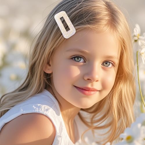 18 PCS Rose Pearl Fashion Hair Clips Set, Cute Acrylic Resin Hair Barrettes Pins, Fancy Hairpin Accessories Headwear Styling Tools, Gifts for Women Teens Decorative Wedding