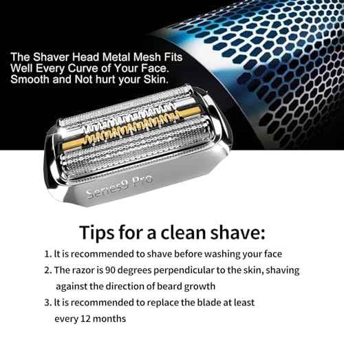 94M Series 9 Replacement Shaver Heads Compatible with Braun Series 9 Electric Razors for Braun S9 Replacement Head,for All Series 9 Electric foil Shaver 9030S, 9040s, 9050CC, 9080CC etc Model