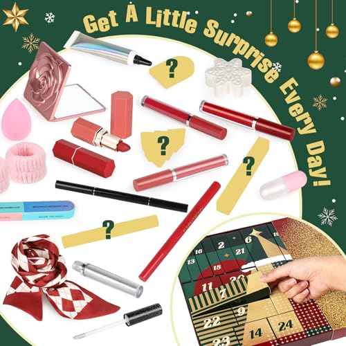 Makeup Advent Calendar 2025 for Teen Girls, 24 Individually Boxed Christmas Countdown Beauty Advent Calendar Kit Women, 2025 Advent Calendar Make Up Gift Set