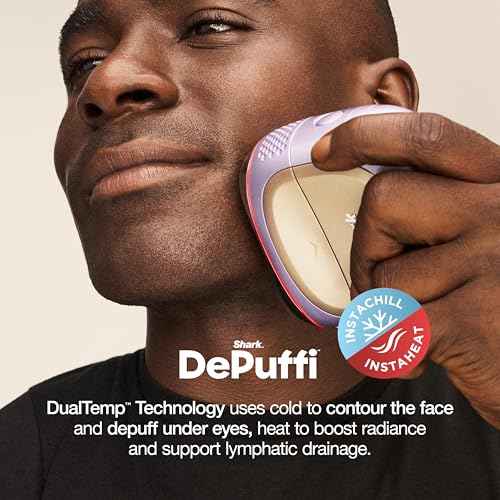 Shark FacialPro Glow at-Home Hydro-Powered Facial System with DePuffi Hot & Cold Therapy ? Professional Spa Skincare Device for Pore Cleansing, Hydration, & Radiant Glow, Lilac, FH320PL