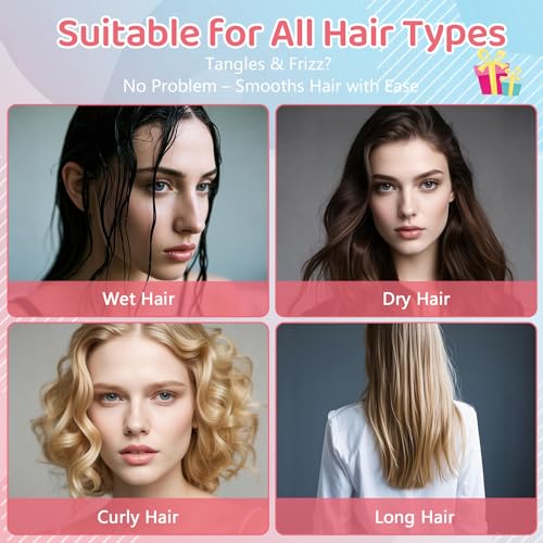 12PCS Mini Hair Brushes Bulk Pack for Girls, Women, Small Travel Hairbrushes for Wet & Dry Hair, Party Favors, Stocking Stuffers, Birthday Gifts, Cute Compact Detangler Set