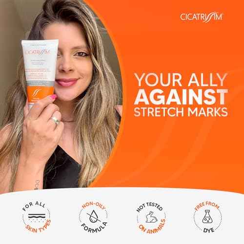 Cicatrissim Stretch Mark Cream for Red and White Striae - Softens Stretch Marks, Evens Skin Tone, and Firms Skin - All Skin Types - 150g