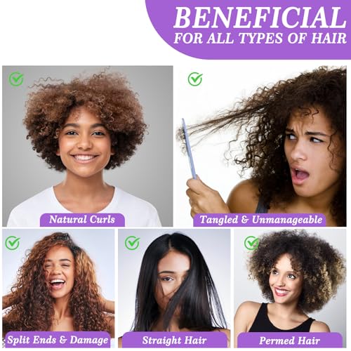 Hair Steamer for Deep Conditioning: Upgraded Thermal Cap with 10-Level Fast Heating, 3 Timer Settings, XL Hood for Natural, Curly & Black Hair ? Portable Steam Cap for Home Hair Treatments