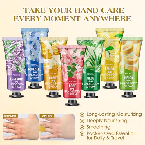 84 Pack Hand Cream Gifts Set for Women, Stocking Stuffers for Women Teengirls, Christmas Gifts, Bulk Gifts, Small Gifts,Mini Moisturizing Hand Lotion Travel Size in Bulk for Dry Cracked Hands
