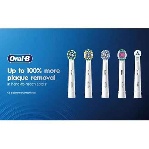 Oral B Cross Action Electric Toothbrush Replacement Brush Heads Refill, 4Count