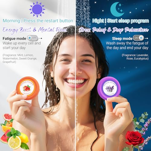 Shower Steamers Aromatherapy - sanyi Birthday Gifts for Women, Stocking Stuffers White Elephant Christmas Gifts for Adults Teen Girls, Shower Bombs with Natural Essential Oils Self Care