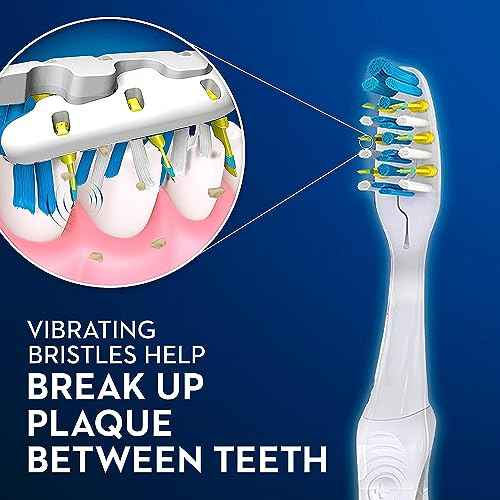Oral-B 3D White Pulsar, Battery electric toothbrushes, 2 count SOFT toothbrush pack, removes stains, whitens teeth, travel essentials tooth brush