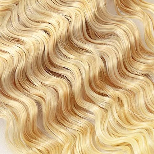 Raivide Hair 613 Bundles Human Hair Highlight Blonde Human Hair Bundles Peruvian Hair 18 20 22 Inch Ombre Bundles Honey Blonde Deep Bundles Human Hair