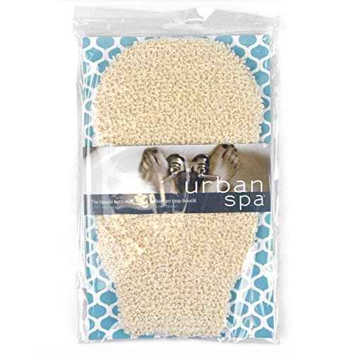 Urban Spa Boucle Bath Mitt For Shower, Bath, Exfoliating and Cleansing 1 Count (Pack of 1)