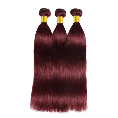 Burgundy Human Hair Bundles 99J Straight Bundles Brazilian Unprocessed Virgin Hair 3 Bundles 18 18 18 Inch Wine Red Straight Human Hair Bundles 99J Burgundy Bundles Hair Weave