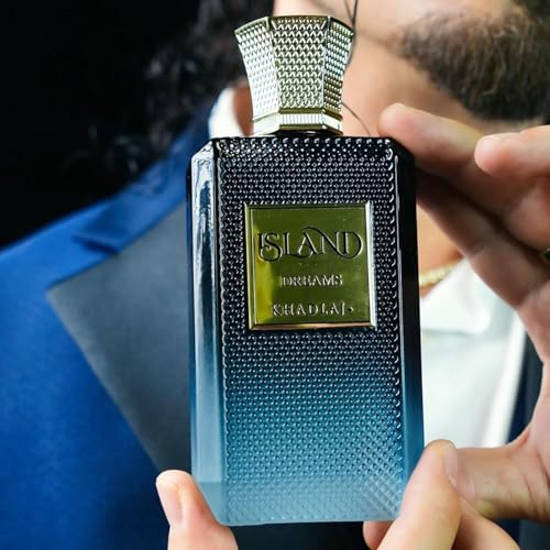 Khadlaj Island Dreams ? Fruity, Floral, Woody, Musky ? Extrait de Parfum Long-Lasting Fragrance for Unisex, 3.4 Ounce