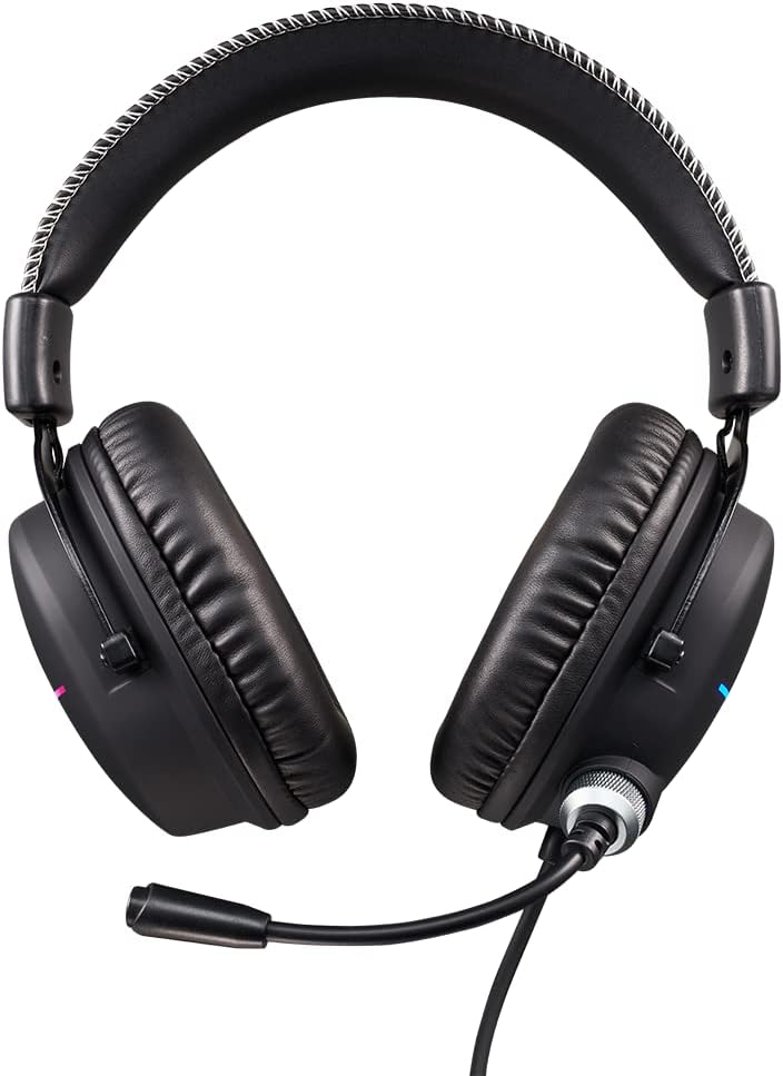 Acer Nitro Gaming Headset II: 50mm Drivers | Retractable Omni-Directional Noise-Canceling Microphone with On-Cable Controls | Over-Ear Design with RGB Lights, (Pack of 1)