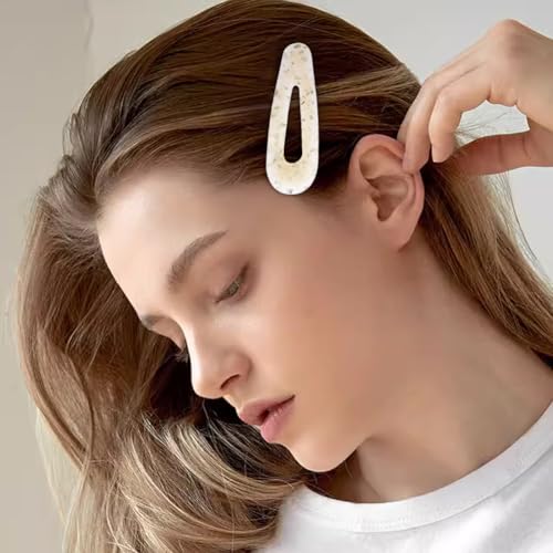 18 PCS Rose Pearl Fashion Hair Clips Set, Cute Acrylic Resin Hair Barrettes Pins, Fancy Hairpin Accessories Headwear Styling Tools, Gifts for Women Teens Decorative Wedding