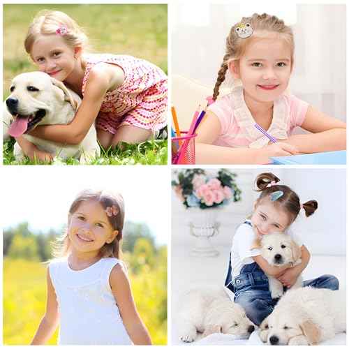 62PCS Hair Accessories Set for Girls: Toddler Barrettes, Flowers, Rainbow Candy, Fruits - Cute Clips and Pins (Style 4)