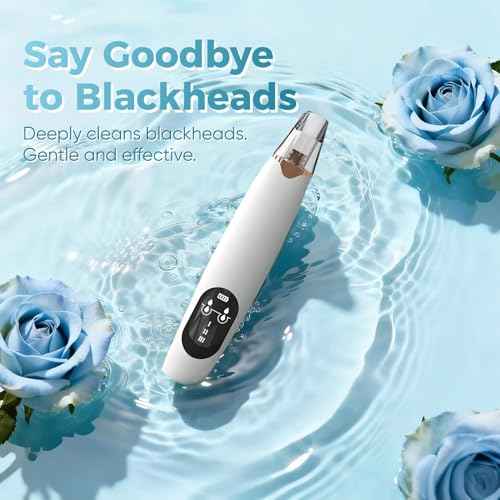 Facial Pore Blackhead Remover Vacuum - Facial Pore Cleaner with 3 Adjustable Suction Levels, 3 Probes, USB Charging Interface - Blackhead Extractor Tools for Women & Men (Gold)