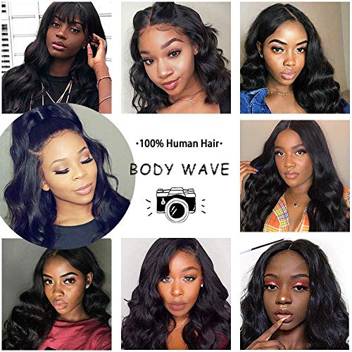 Foreverlove Body Wave 13x4 HD Lace Front Wigs for Black Women 10A Grade 200% Density Brazilian Virgin Human Hair Wig (18 Inch,Body Wave)