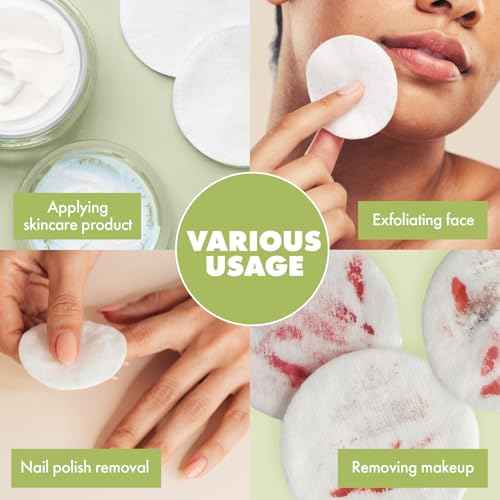Intrinsics Premium Cotton Ovals (50 Count) ? Dual-Sided 3¡± Medium-High Absorbency Large Cotton Pads, Lint-Free Hypoallergenic Cotton for Makeup Removal, Cleansing, and Exfoliation