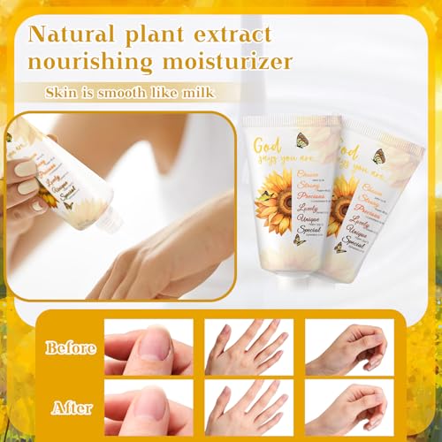 50 Pack Christian Hand Lotion Bulk Gifts for Women Christmas Stocking Stuffers Bible Mini Travel Hand Lotion for Women Church Appreciation(Rustic)