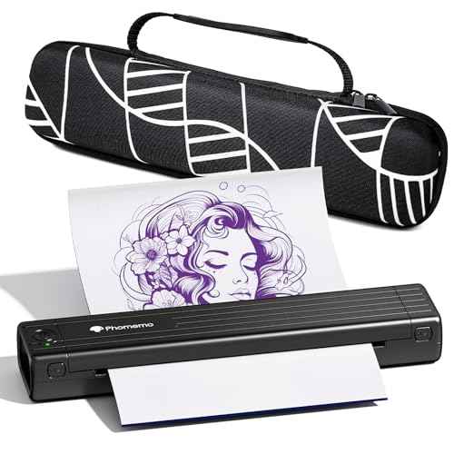 Phomemo Portable Carrying Case, Compatible with TP83 M08F Tattoo Stencil Printer, Tattoo Travel Case for Tattoo Printer and Supplies, Waterproof Shockproof Scratch Resistant, Black (Bag Only)