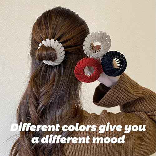 Sizobi Bird Nest Magic Hair Clip, Hair Accessories for Women,Hair Ties Bun Maker Scrunchies for Thick Thin Hair,Hair Clips for Women,Ponytail Holders