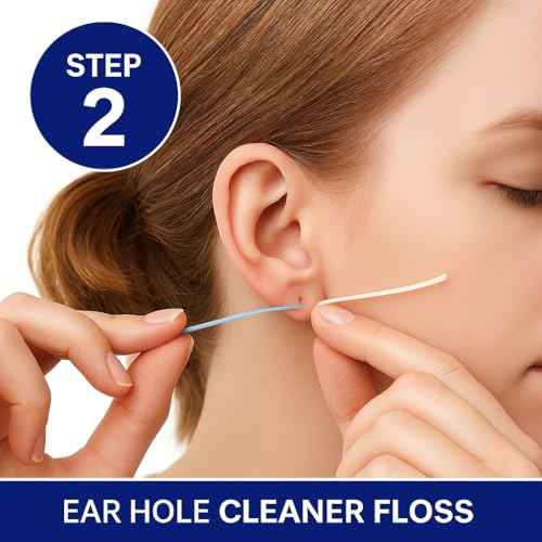 BodyJ4You Piercing Aftercare Spray Keloid Bump Removal Piercing Hole Cleaner - Earring Hole Cleaner Piercing Floss Ear Hole Cleaner - Natural Saline Wound Wash - Pierced Ears Nose Cleaning Kit