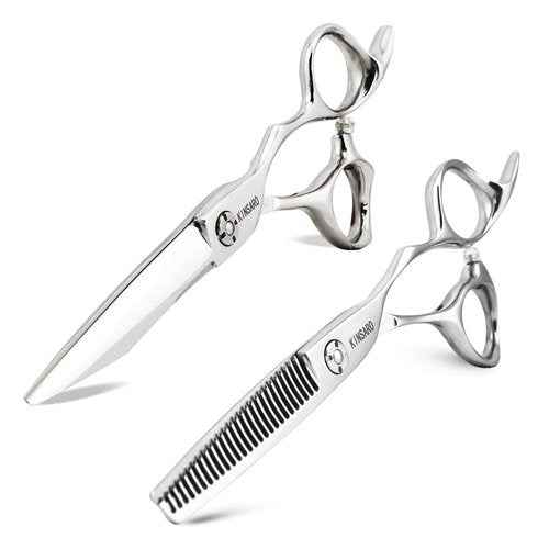Hair scissors Hair shears 6 Inch and Hair thinning scissors 5.75 Inch 440C Kinsaro