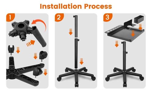 Chetunju Multi-Function Salon Tray, Salon Rolling Tray cart (with Wheels), Beauty & Hairdressing Tray for Hair Stylist,.Suitable for Tattoo parlors, Hair Salons, Personal Designers.