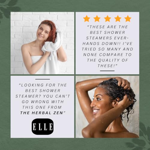 Aromatherapy Shower Steamers with Essential Oils, Made in The USA Shower Bombs, Shower Bomb Aromatherapy, Relaxing Gifts for Women, Spa Day Gifts, Birthday Gifts, Shower Bath Bombs