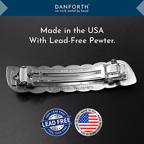 Danforth ? Celtic Knot Barrette Large ? Handcrafted Pewter Celtic Barrettes For Women ? Large French Clip ? Thick Hair Friendly ? 3 ¨ö¡± Long by ¨ú¡± High, Made In USA