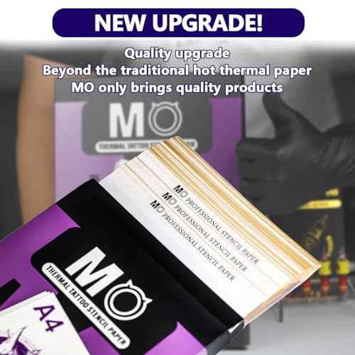 MO MOLONG Premium Tattoo Transfer Paper 100 Sheets Tattoo Stencil Paper for Professional Easy to Use 4 Layers A4 Size Stencil Paper for Tattooing