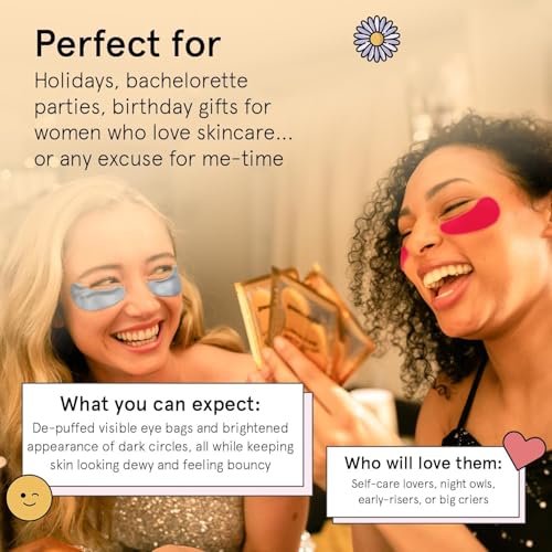 grace & stella Under Eye Patches (12 pairs) Eye Masks for Puffy Eyes and Dark Circles - Stocking Stuffers, Christmas Gifts for Women - Gifts for Birthdays, Bachelorette Party, Bridesmaids, Self Care
