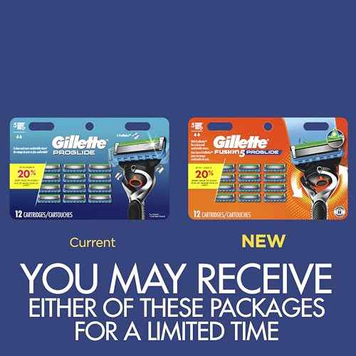 Gillette Fusion5 ProGlide Men's Razor Blade Refills, 12 Count, Mens Blades