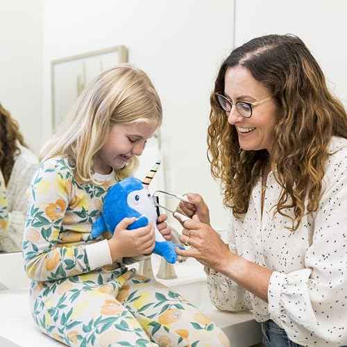 Fygg Stainless Steel Tongue Scraper with Cotton Storage Bag, Gentle Oral Care Tool for All Ages