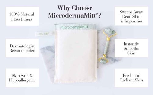 MicrodermaMitt Ultra Head To Toe At Home Spa Treatment 3-Piece Exfoliating Set