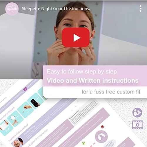 Night Guard for Women, TMJ Mouth Guard for Grinding Teeth at Night Jaw Clenching & Bruxism - Moldable Dental Night Guard for Teeth Grinding Mouth Guard for Sleep, 4 x Nightguard 2 x Sizes