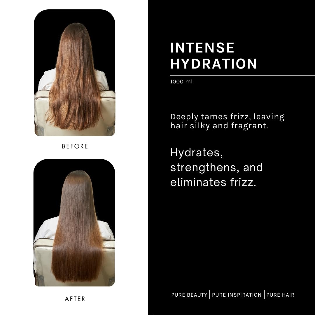 pH PURE HAIR Smooth Perfect Anti-Frizz Hair Mask - Deep Conditioning Hair Mask for Damaged, Dry, Curly & Color-Treated Strands with Monoi Oil & Magnolia Extract - 33.8 oz