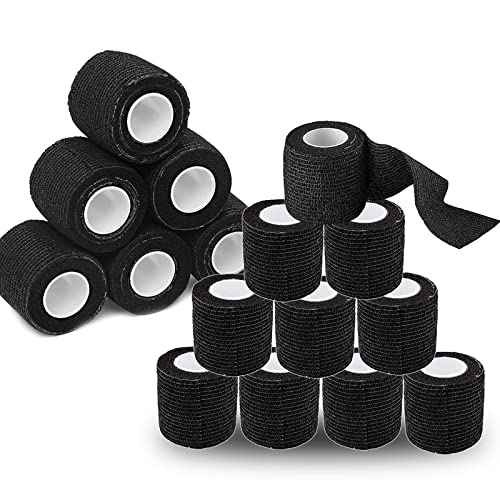 SOTICA Tattoo Grip Tape - 16PCS Tattoo Grip Cover Wrap Grip Tape Disposable Elastic Grip Tattoo Self-Adherent Tape (2¡± x 5 Yards)