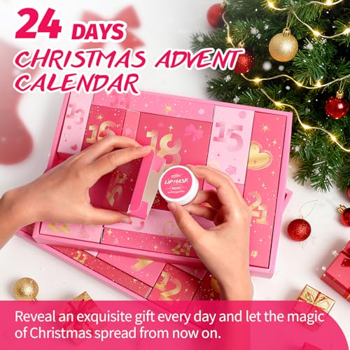 Makeup Advent Calendar 2025 for Women Teen Girls 24 Dayss Beauty Advent Calendar Christmas Makeup Set Gift for Wife Daughter Mother Girlfriends Trendy Stuff Makeup Kit Gifts Face Eyes Lips Cosmetics