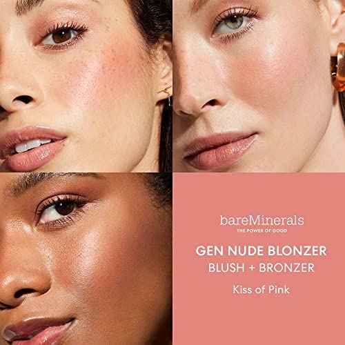 bareMinerals Gen Nude Blonzer, Blush & Bronzer Hybrid, Talc-Free Compact Powder Makeup, Buildable Luminous Finish, All-Day Wear, Rosy-Bronze Shades, Vegan
