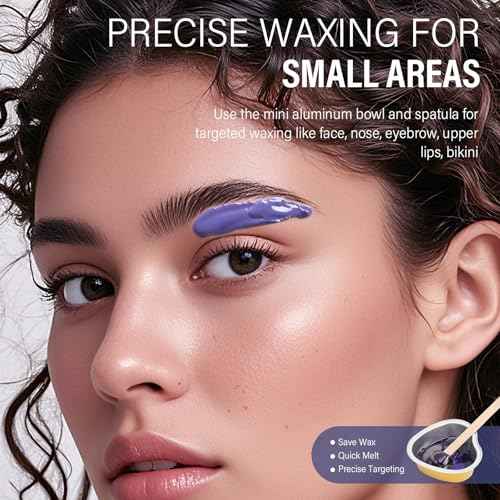 KeShi Waxing Kit, Painless Hair Removal Wax Warmer with 6 Bags Hard WaxBeans for Full Body, Legs, Face, Eyebrows & Bikini? Ideal for Both Women & Men