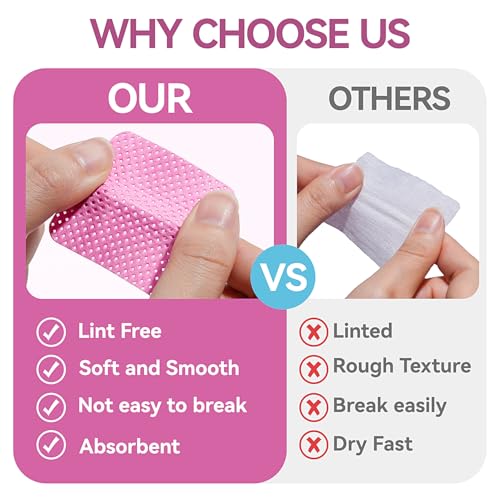 TsMADDTs Gel Nail Polish Remover Tools Kit with 540 Lint Free Wipes, 10 Soak Off Clips, 100ml Nail Polish Remover Bottle, Cuticle Pusher/Peeler, File, Buffer Block