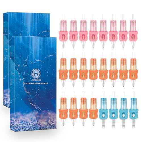 ATOMUS 50pcs Tattoo Cartridge Needles Size #10 RL RS RM M1 Tattoo Needles for Tattoo Gun Pen Supplies (#2)
