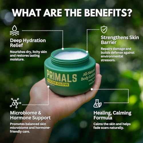 PRIMALS All Natural Body Lotion - Cocoa Butter & Mango Butter - 100% Naturally Derived Ingredients - Alcohol Free, Artificial Fragrance Free, Paraben Free, Petroleum Derivative Free - 8.45 oz
