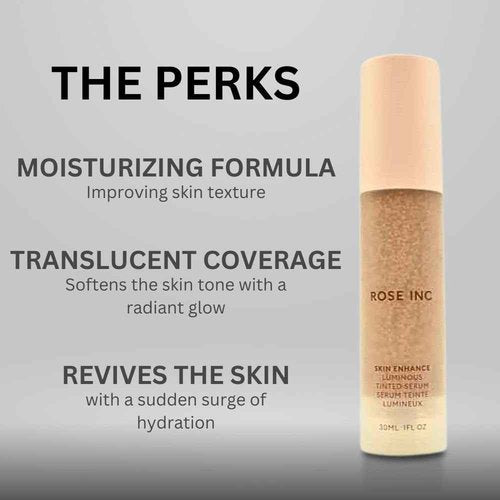 ROSE INC Skin Enhance Non-Comedogenic Skin Tint Serum Foundation 60