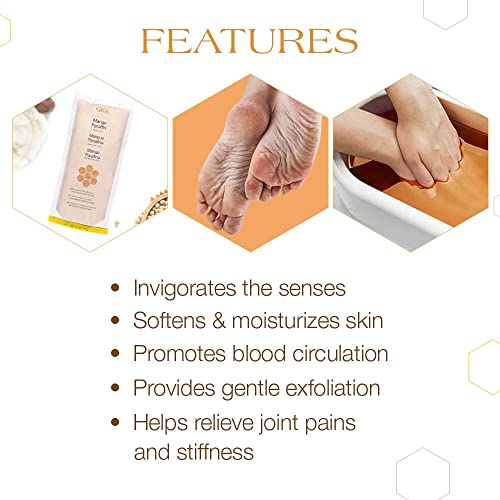 GiGi Paraffin Wax Refill with Mango & Shea Butter ? Ultra-Hydrating Hand & Feet Treatment, Compatible with Paraffin Bath & Machine, 16 oz