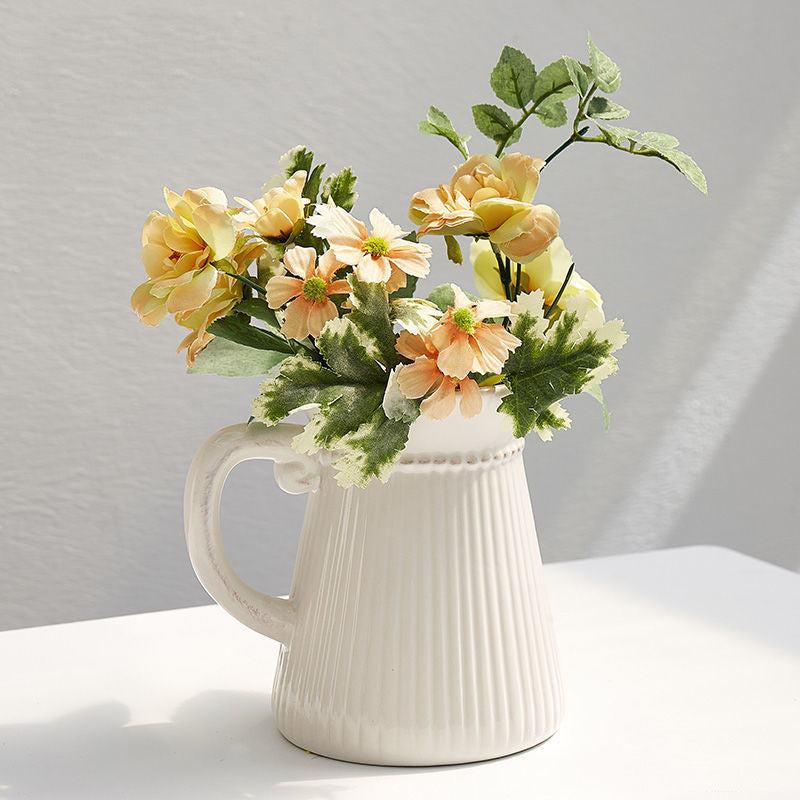 Ceramic Modern Vase for Living Room Floral Decor - Multi Styles